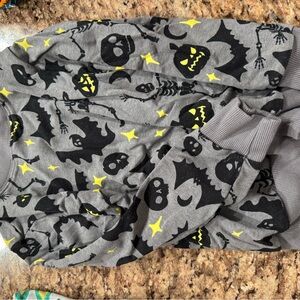 Little Sleepies Gray and Black Halloween Pajama Set